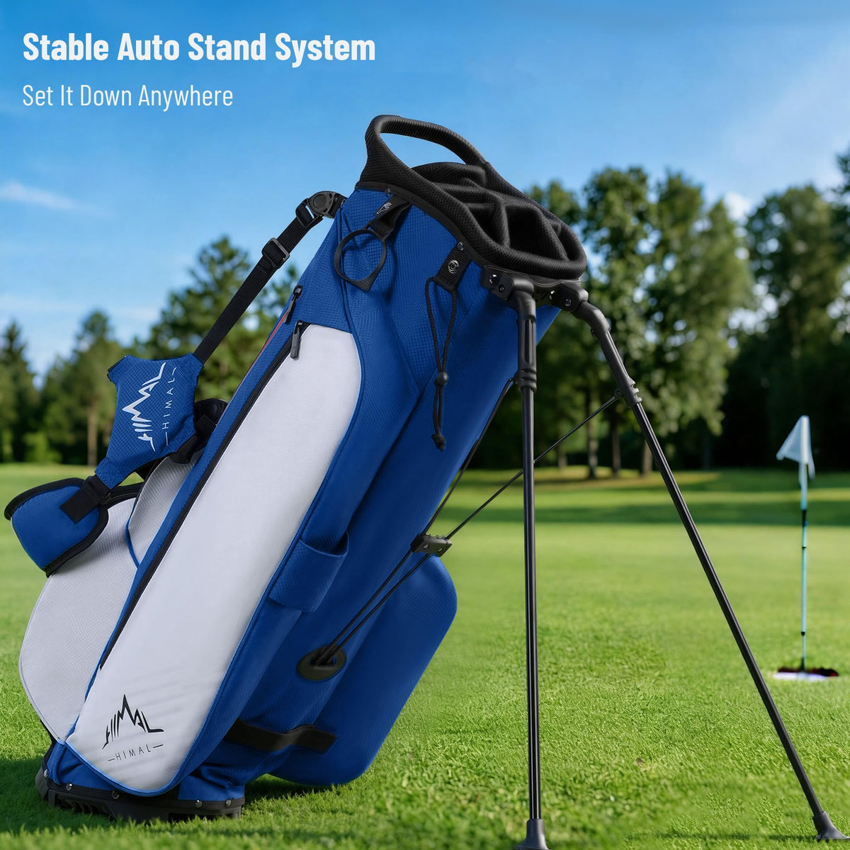 UniHimal golf bag features six pockets for easy access to essentials