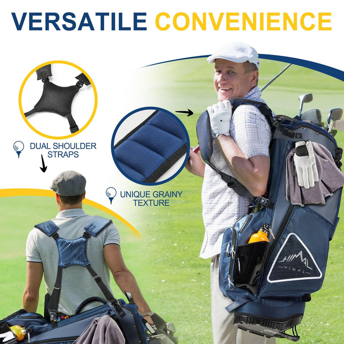 uniHimal cooler pocket keeps beverages within reach.