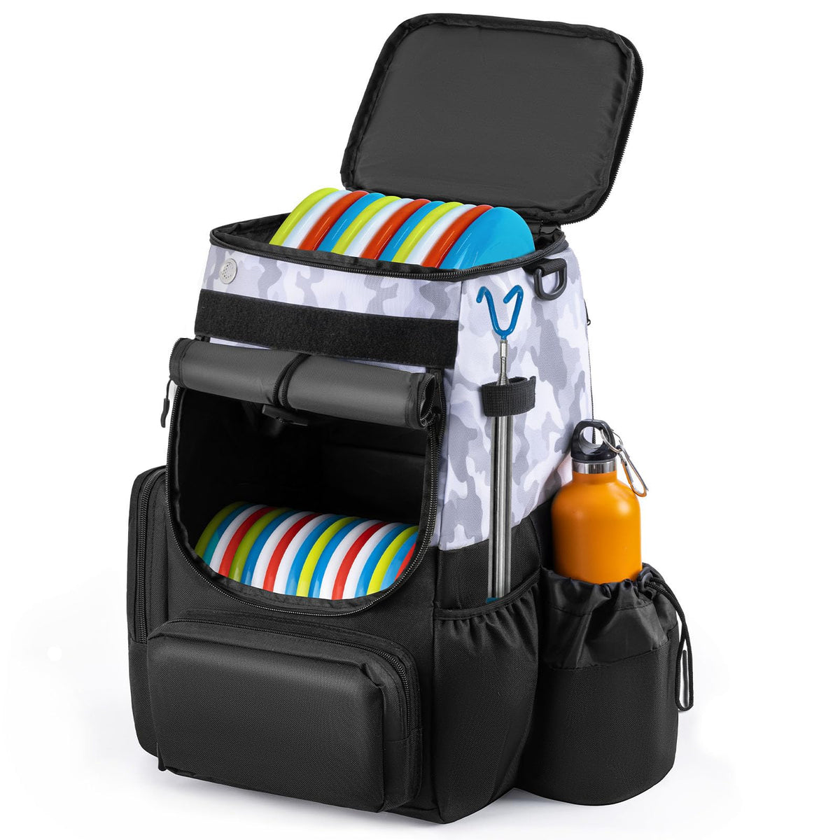 uniHimal disc bag with 26-plus capacity ideal for tournament play