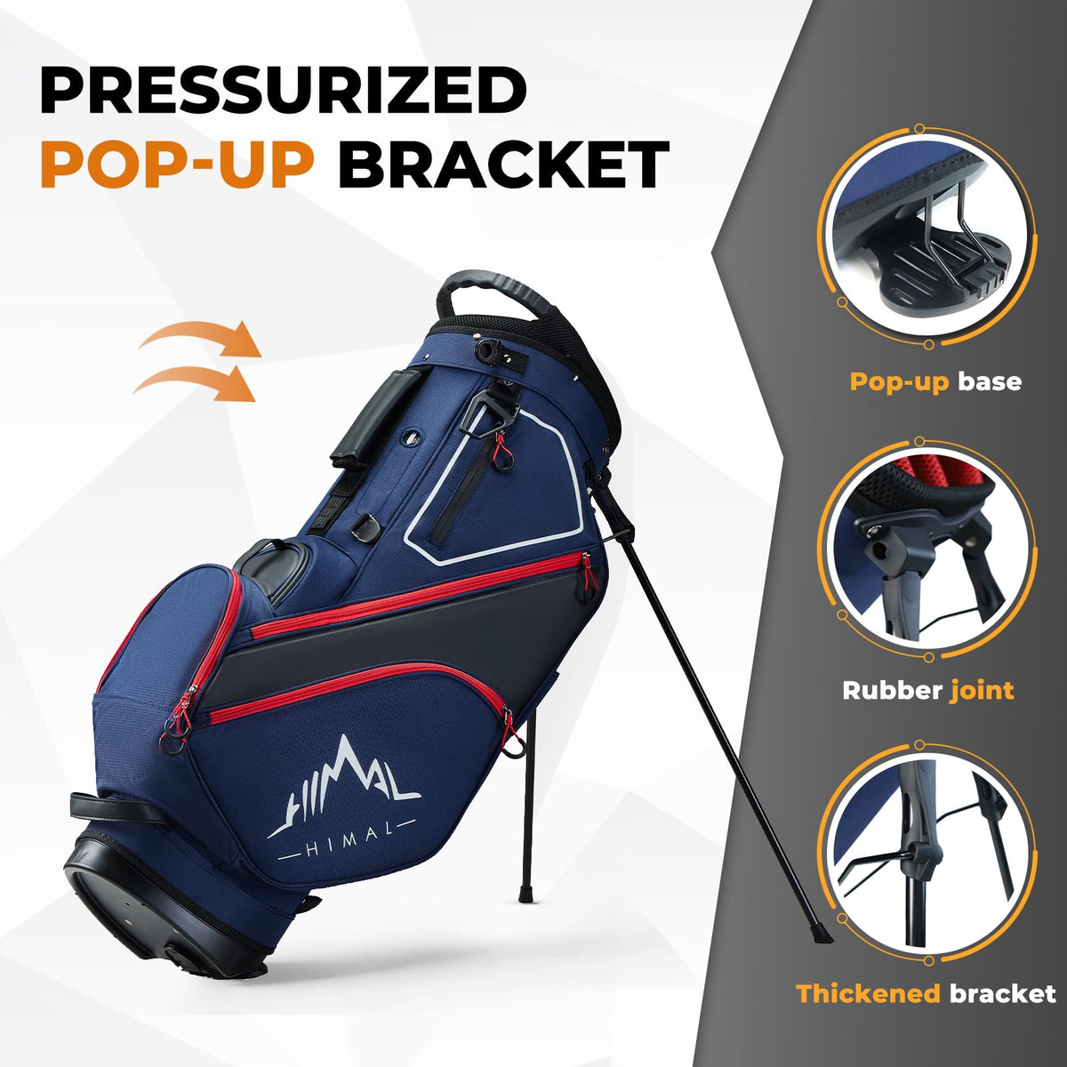 uniHimal bag pockets: cooler pocket and valuables pocket for essentials