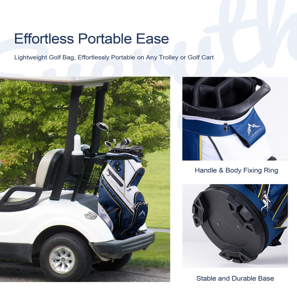 uniHimal bag features sturdy handles for easy lifting and placement.