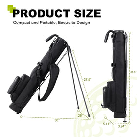 uniHimal Golf Lightweight Stand Bag back view highlights organized interior space