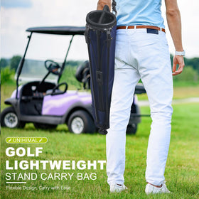uniHimal Golf Lightweight Stand Carry Bag blue colorway adds visibility on the course.