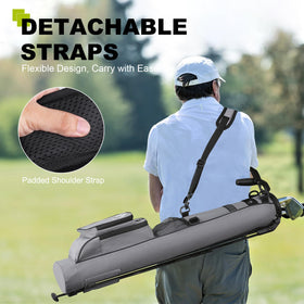 uniHimal Golf Lightweight Stand Bag mesh-pocket ideal for water bottle storage