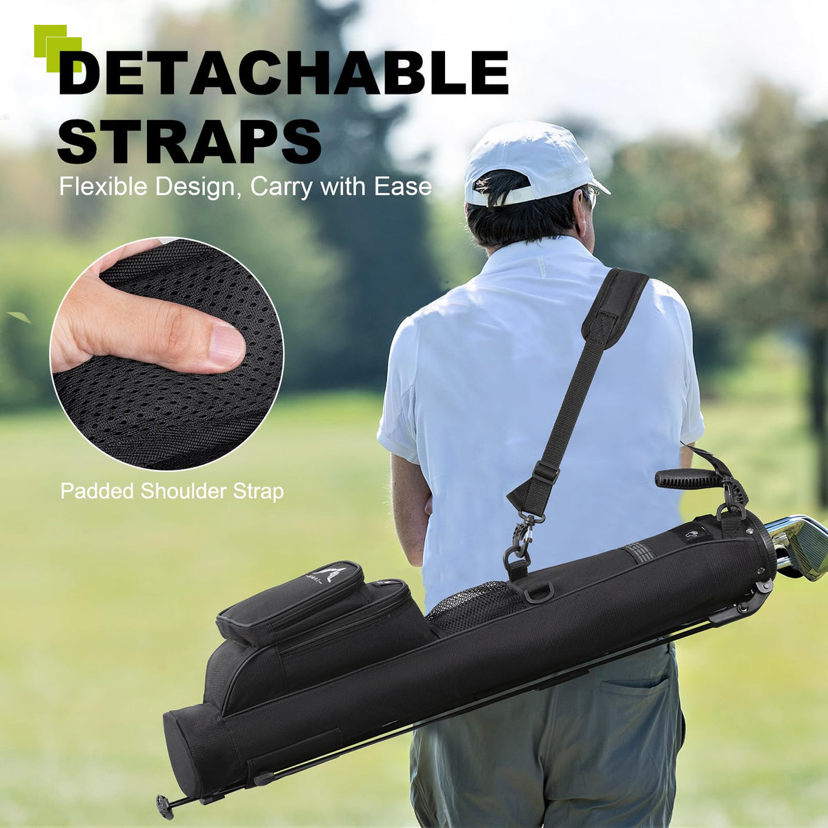 uniHimal Golf Lightweight Stand Bag multiple pockets store water and accessories
