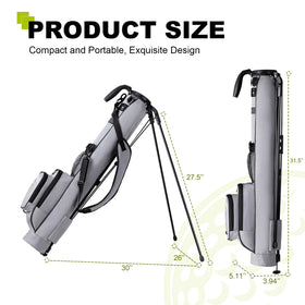 uniHimal Golf Lightweight Stand Bag stand-legs deployed for quick setup on greens