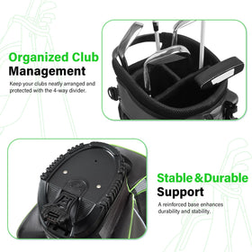 UNIHIMAL golf stand bag cooler pocket keeps drinks cool on warm days
