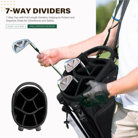 uniHimal lightweight golf stand bag reduces fatigue on long rounds