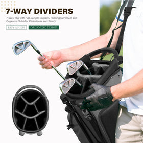 uniHimal lightweight stand bag with dual straps for comfortable carrying.