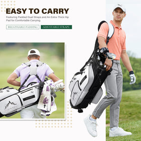 uniHimal non-slip stand keeps the bag stable on varied terrain