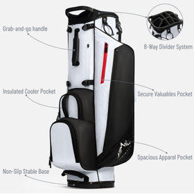 uniHimal lightweight dual-strap system reduces shoulder fatigue during rounds