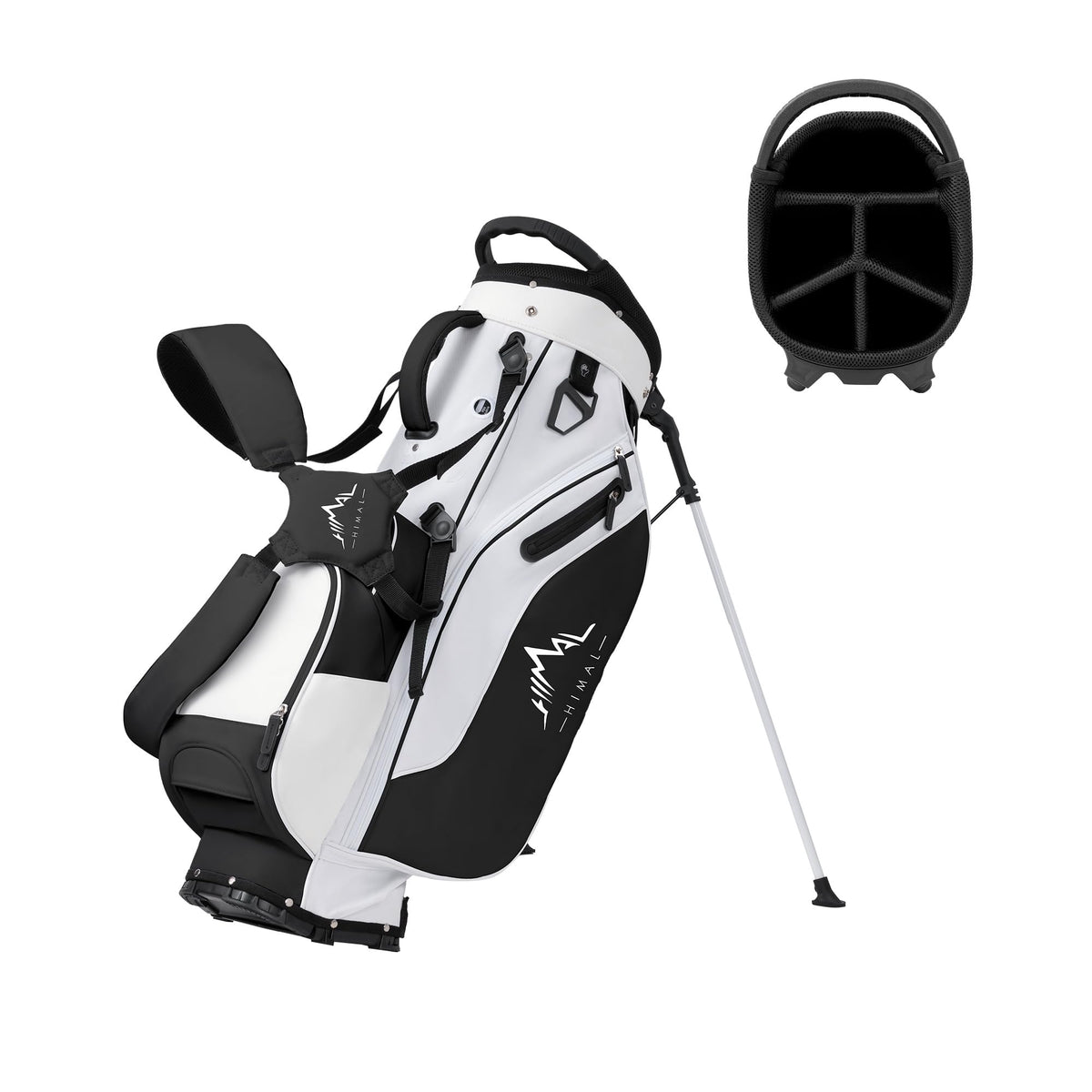 UniHimal lightweight stand bag with 5-way dividers for organized clubs
