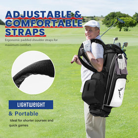 UNIHIMAL sturdy base and stand keep the bag upright on uneven turf