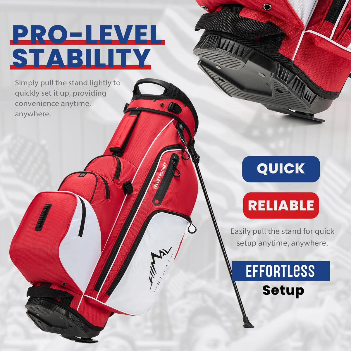 UniHimal lightweight stand bag weighs 5.4 lbs for easy carry
