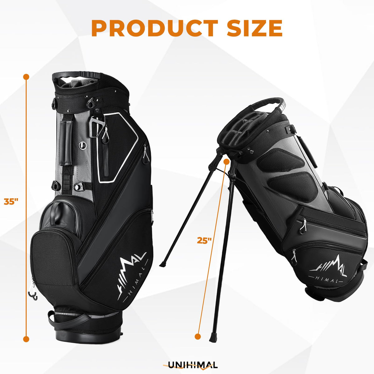 uniHimal lightweight stand bag side view highlighting portability and easy carry