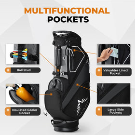uniHimal padded double-shoulder straps improve comfort during long rounds