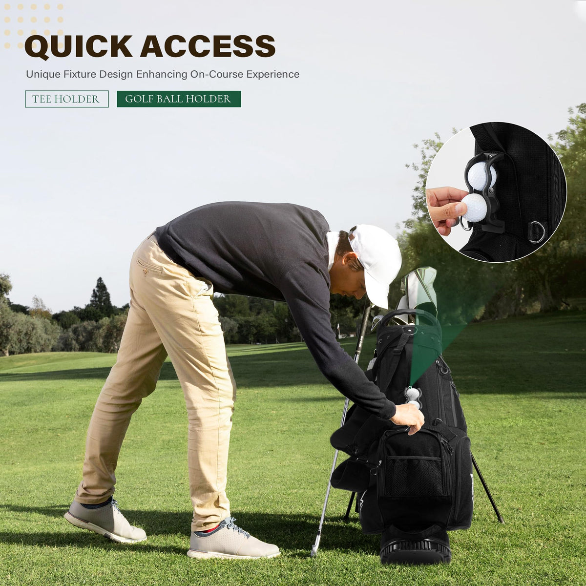uniHimal portable handle and stable stand for easy setup anywhere