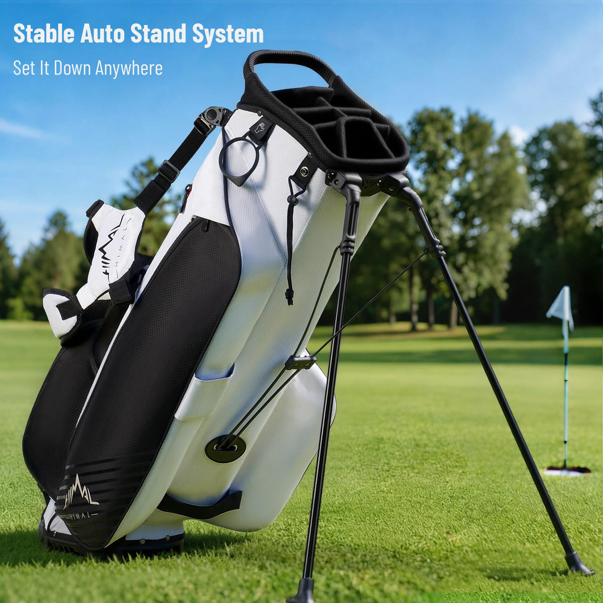 uniHimal smart pockets with insulated cooler keep drinks ready on the course