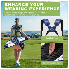 uniHimal Sunday Golf Bag weatherproof valuables pocket protects essentials