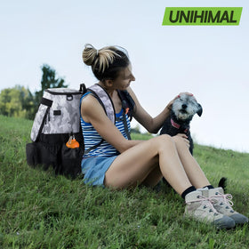 uniHimal tournament-ready disc golf bag keeps discs organized and accessible