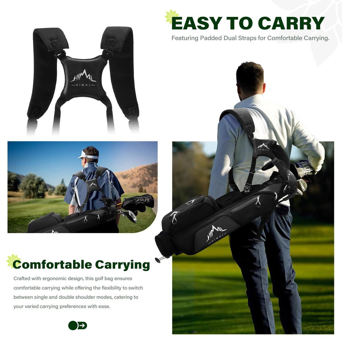 uniHimal 2-way divider keeps clubs organized and protected.