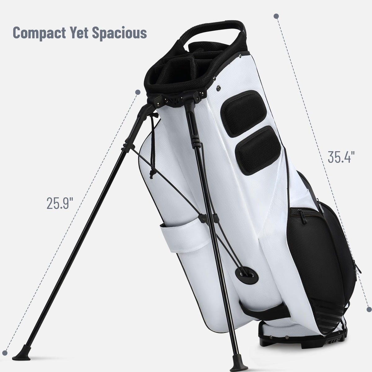 uniHimal umbrella holder and tee patches keep essentials handy