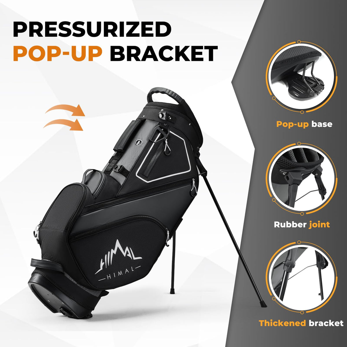 uniHimal upgraded stand buckle simplifies setup and stable base on firm ground