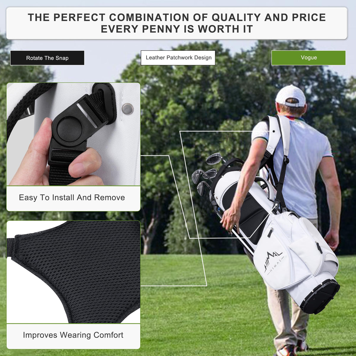 uniHimal water-protective pocket keeps valuables dry in wet rounds