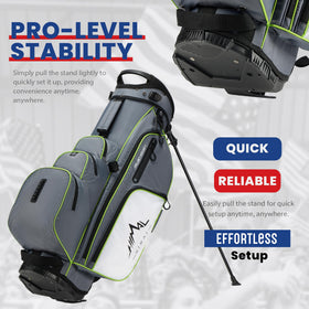uniHimal Waterproof Golf Bag with rain cover guards gear in wet conditions