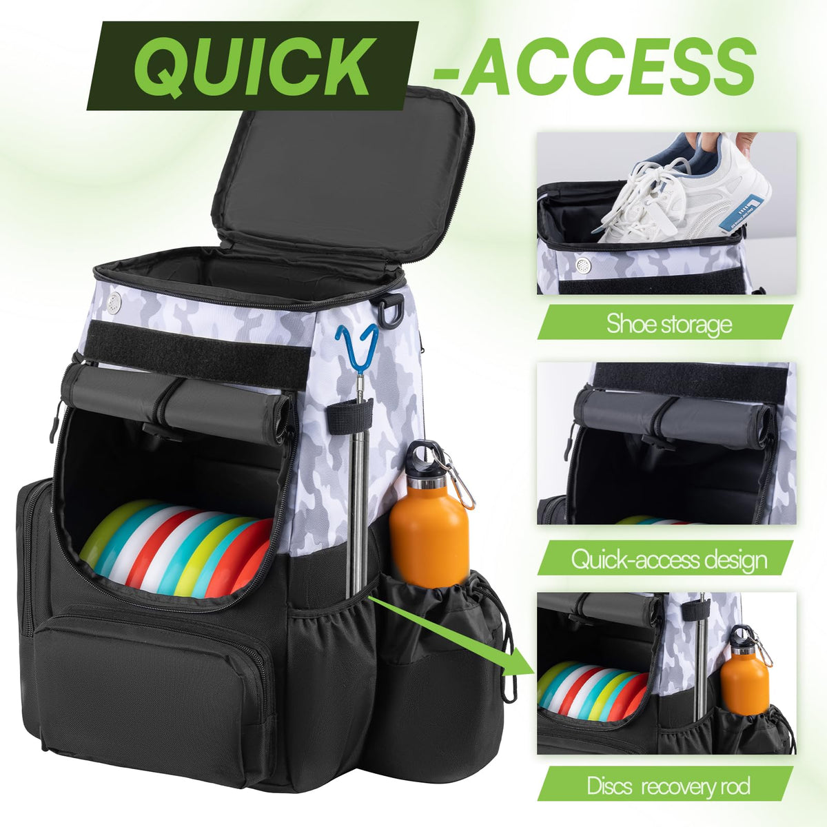 uniHimal weatherproof nylon body withstands rugged golf terrain