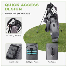 uniHimal weatherproof valuables pocket protects essentials on the fairway.