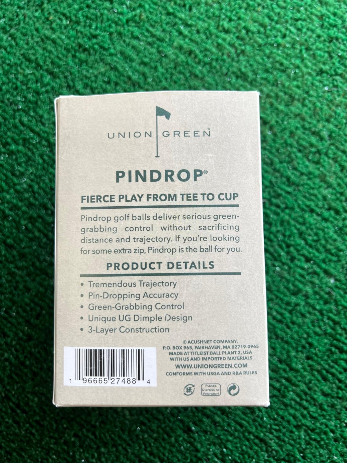Union Green Teebird Golf Ball provides greenside control for reliable approach shots.
