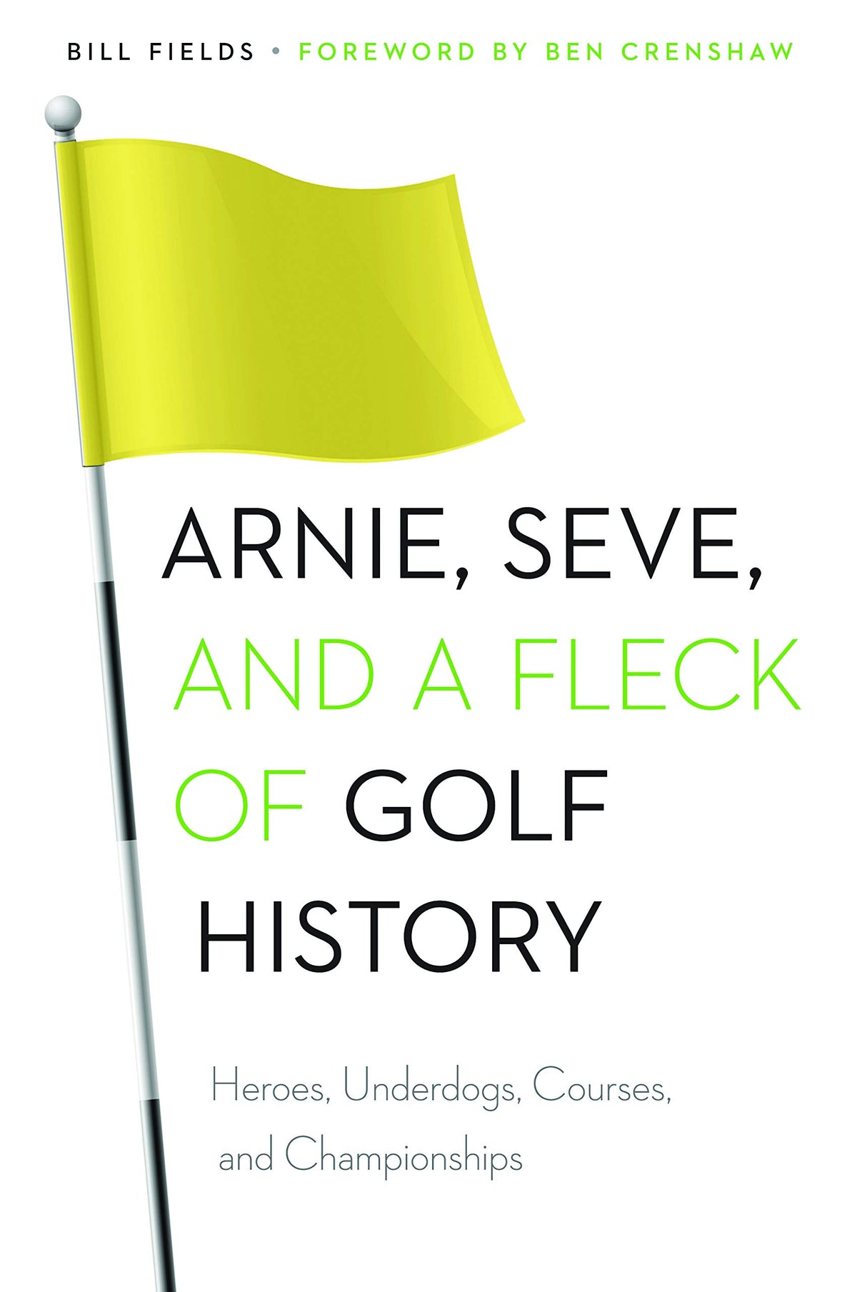 University of Nebraska Press book cover for Arnie, Seve, and a Fleck of Golf History, for golf fans.