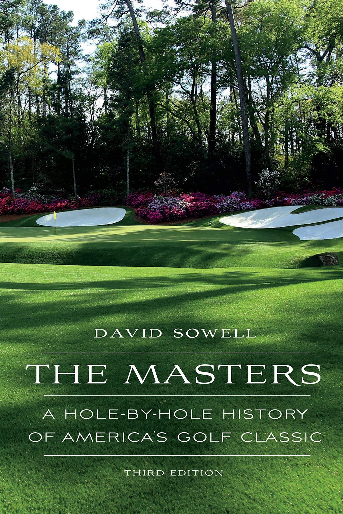 University of Nebraska Press The Masters book cover, highlighting Augusta National hole-by-hole history for golf history fans.