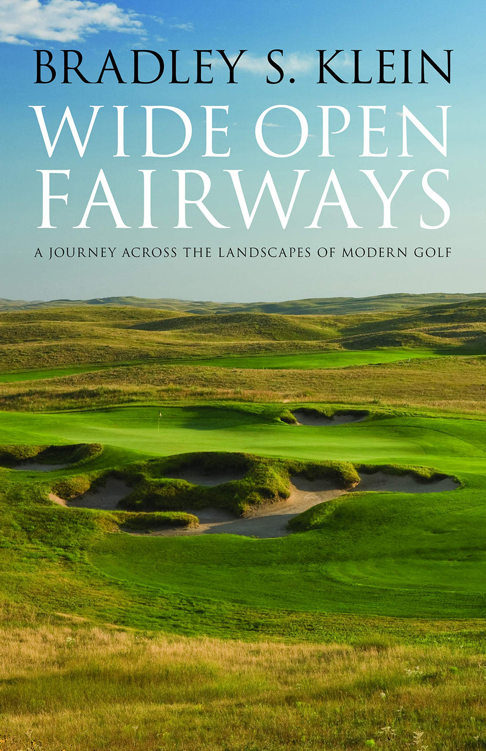 Wide Open Fairways cover by University of Nebraska Press, showcasing golf landscape analysis and cultural storytelling.