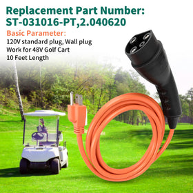 UPOW weather-resistant golf cart cable suitable for outdoor use