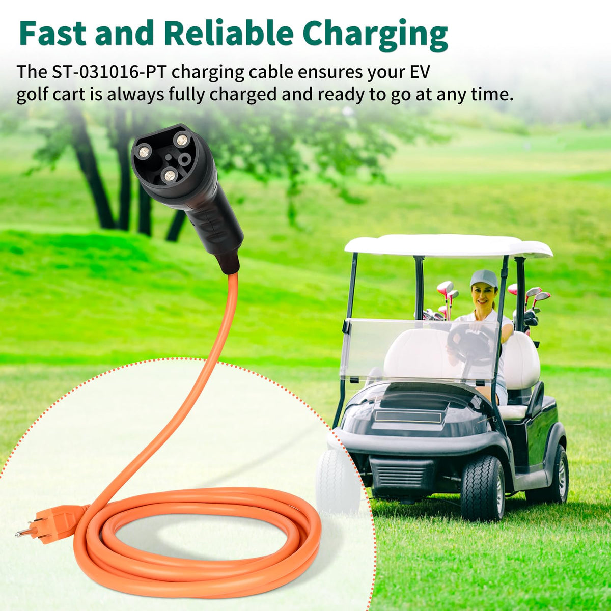 UPOW ten-foot charging cord extending reach for convenient charging