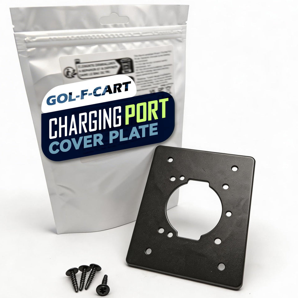 UPsicHi charging port adapter plate for EZGO carts enables 110V to 36V charging