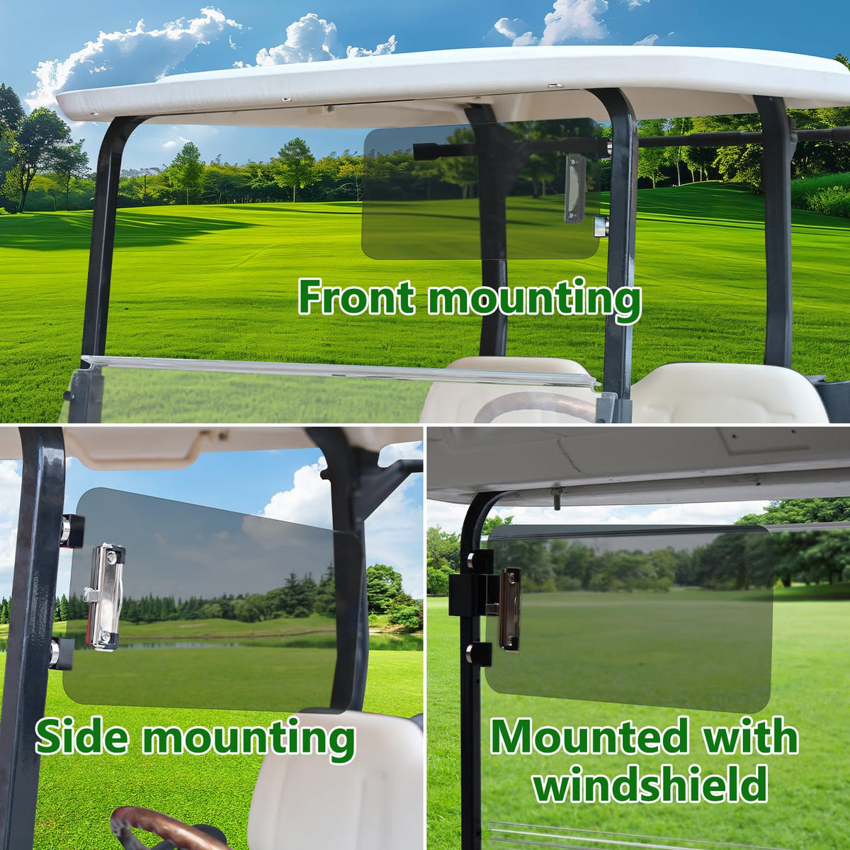 Urgown 2-pack visor set for multiple carts or rounds.