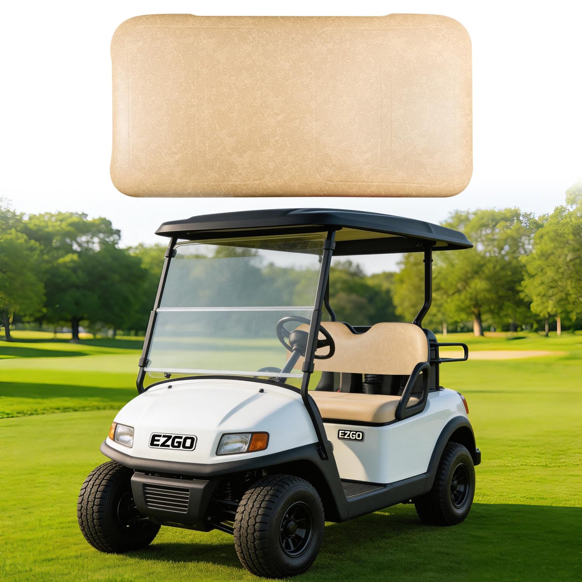 Urgown includes buckles and screws for ready-to-install front seat bottom kit