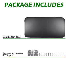 Urgown compatible EZGO TXT Medalist front seat bottom for front-seat replacement.
