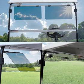 Urgown visor delivers glare and UV protection for sunny rides.