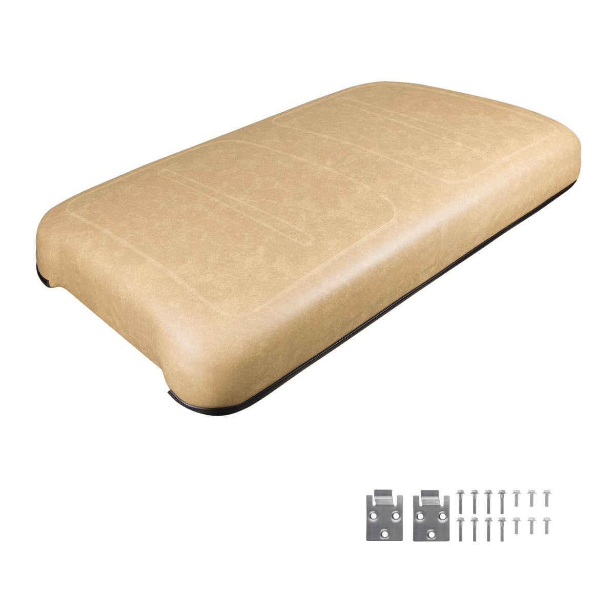 Urgown front seat bottom kit for EZGO TXT/Medalist in tan, upgrade comfort