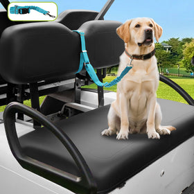 Urgown golf cart dog seat leash with backrest attachment for secure rides