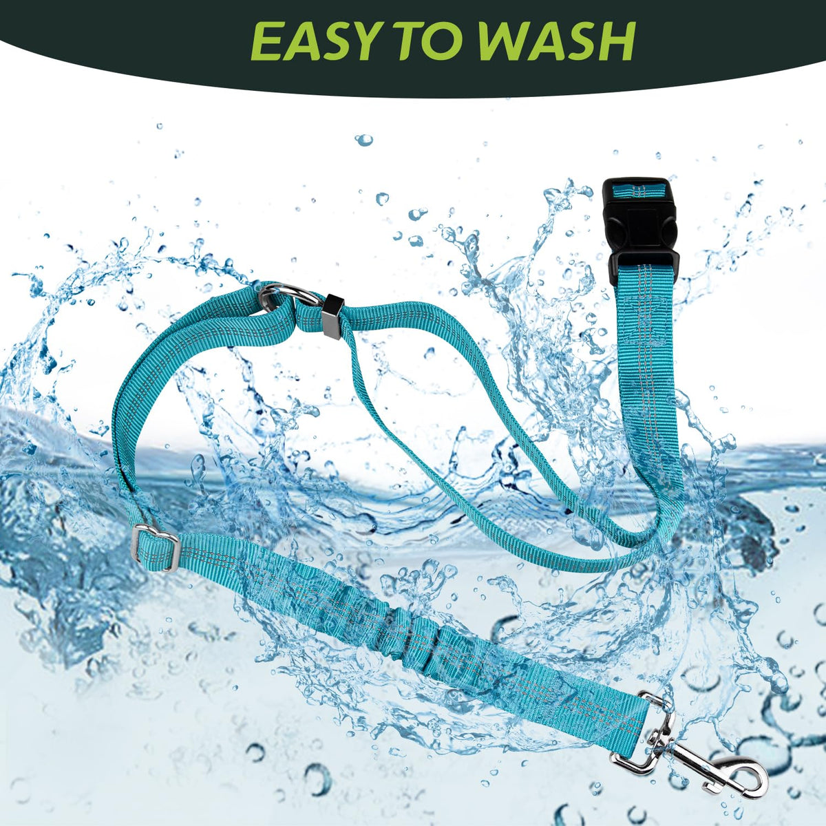 Urgown leash includes elastic shock absorber to soften sudden tugs