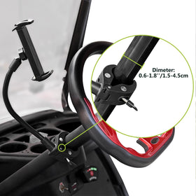 Urgown universal 4-13 inch device compatibility for easy on-cart setup.
