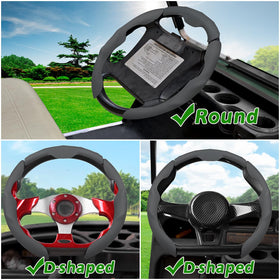 Heat insulation keeps hands cooler during sunny drives