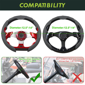 Three-piece design enables easy installation and secure grip