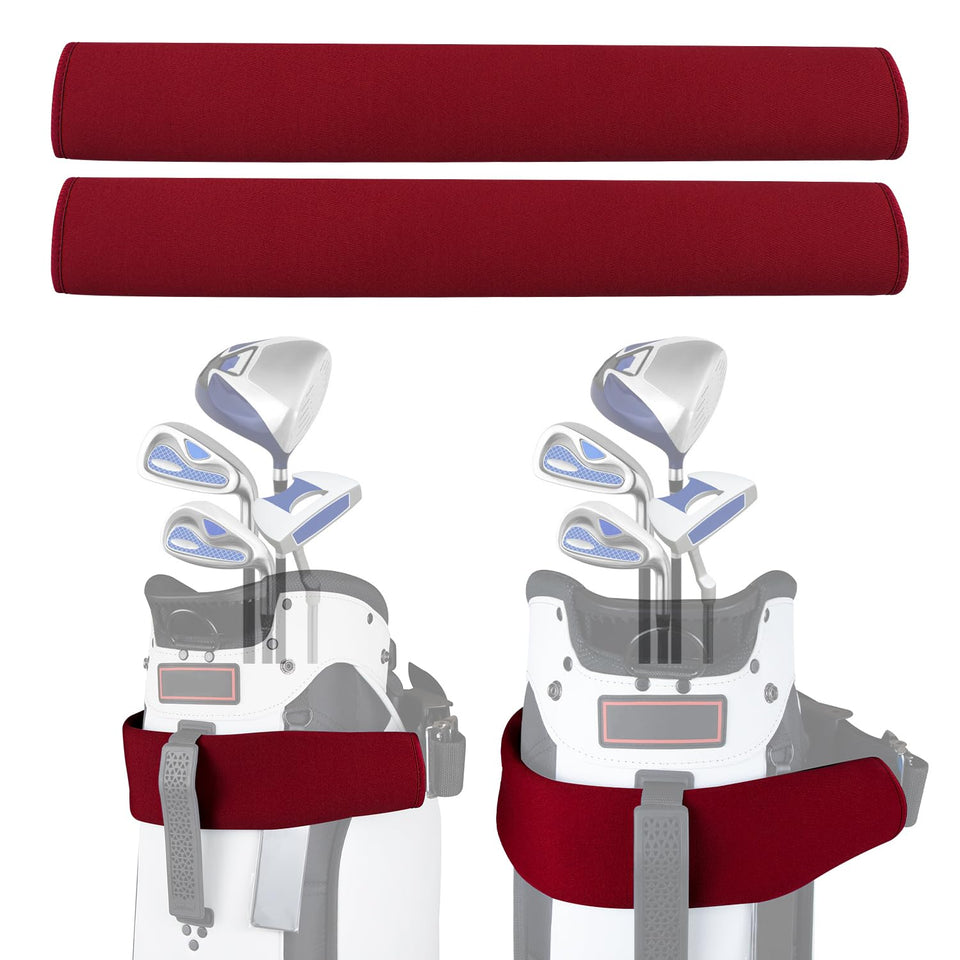 Urgown golf cart strap sleeve on strap protecting against wear and dirt.