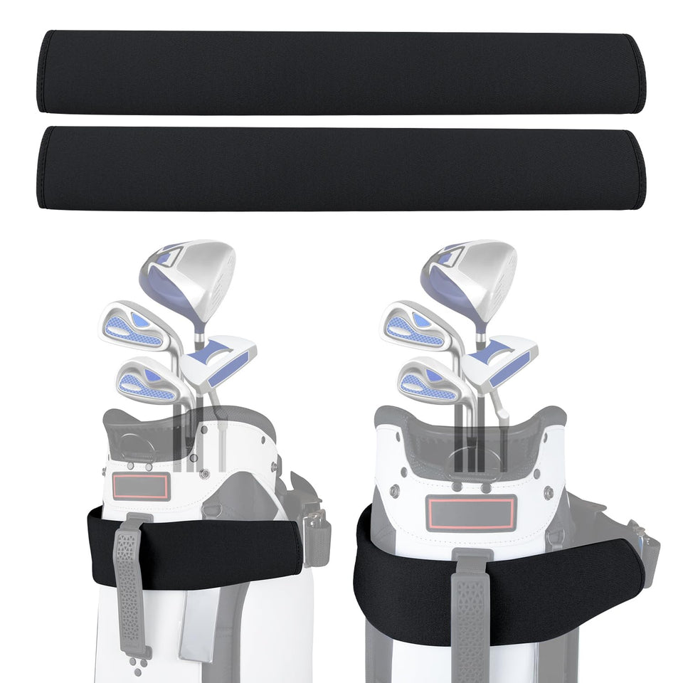 Urgown golf cart strap sleeve protecting a bag with neoprene shield for wear and dirt